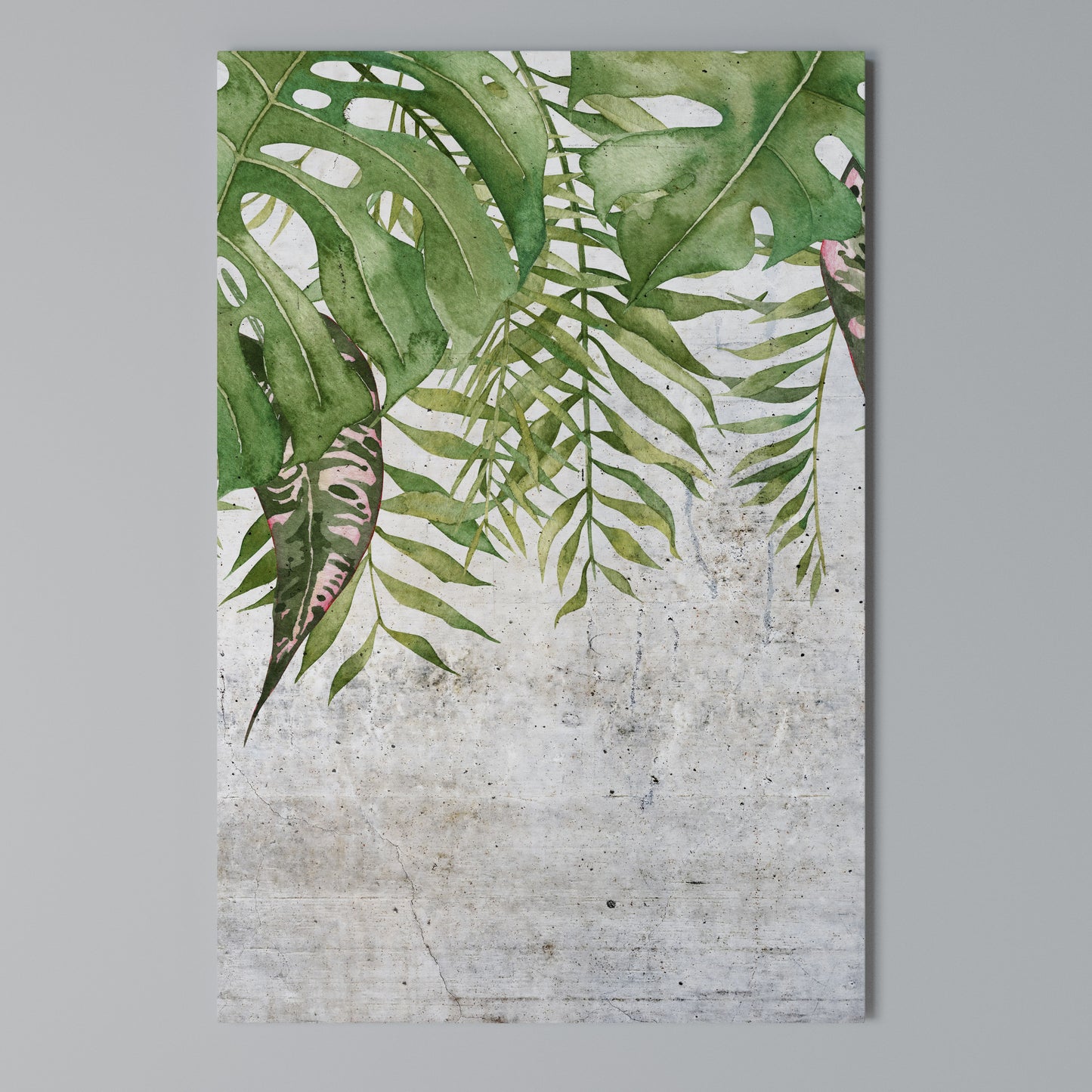 URBAN TROPICS Stampa su Tela Verticale