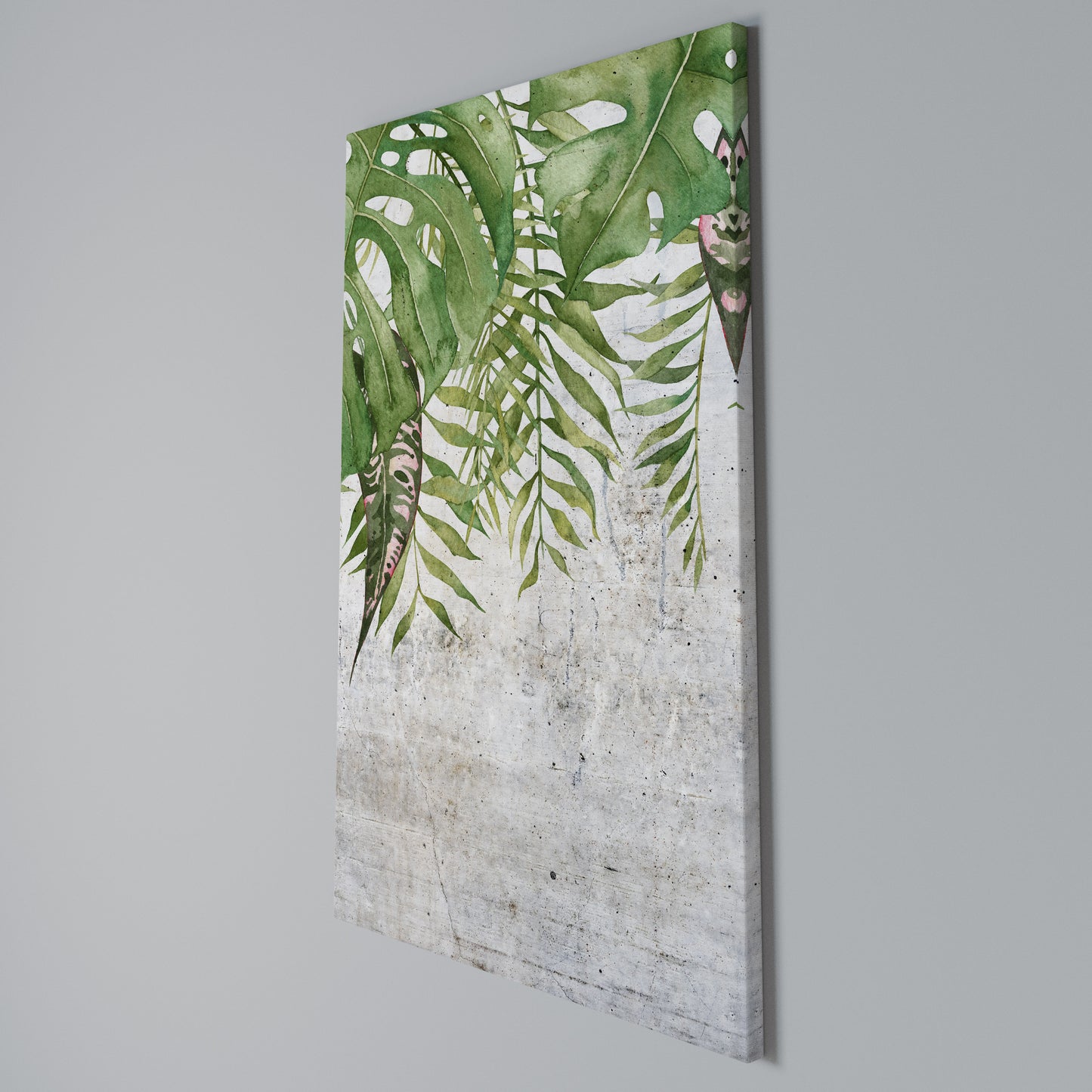 URBAN TROPICS Stampa su Tela Verticale