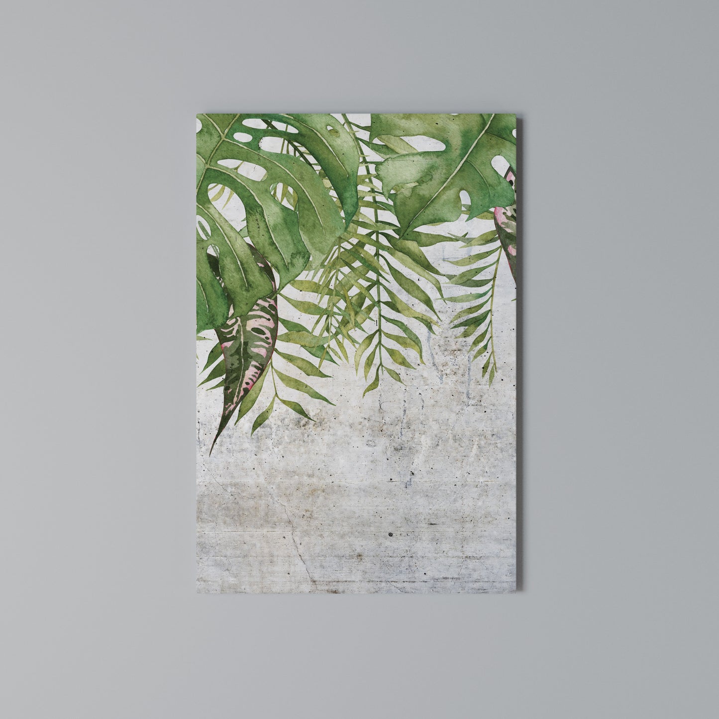 URBAN TROPICS Stampa su Tela Verticale