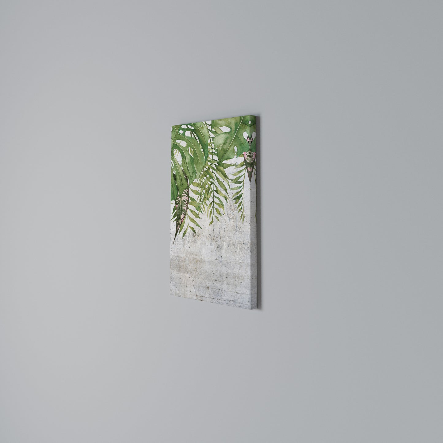 URBAN TROPICS Stampa su Tela Verticale