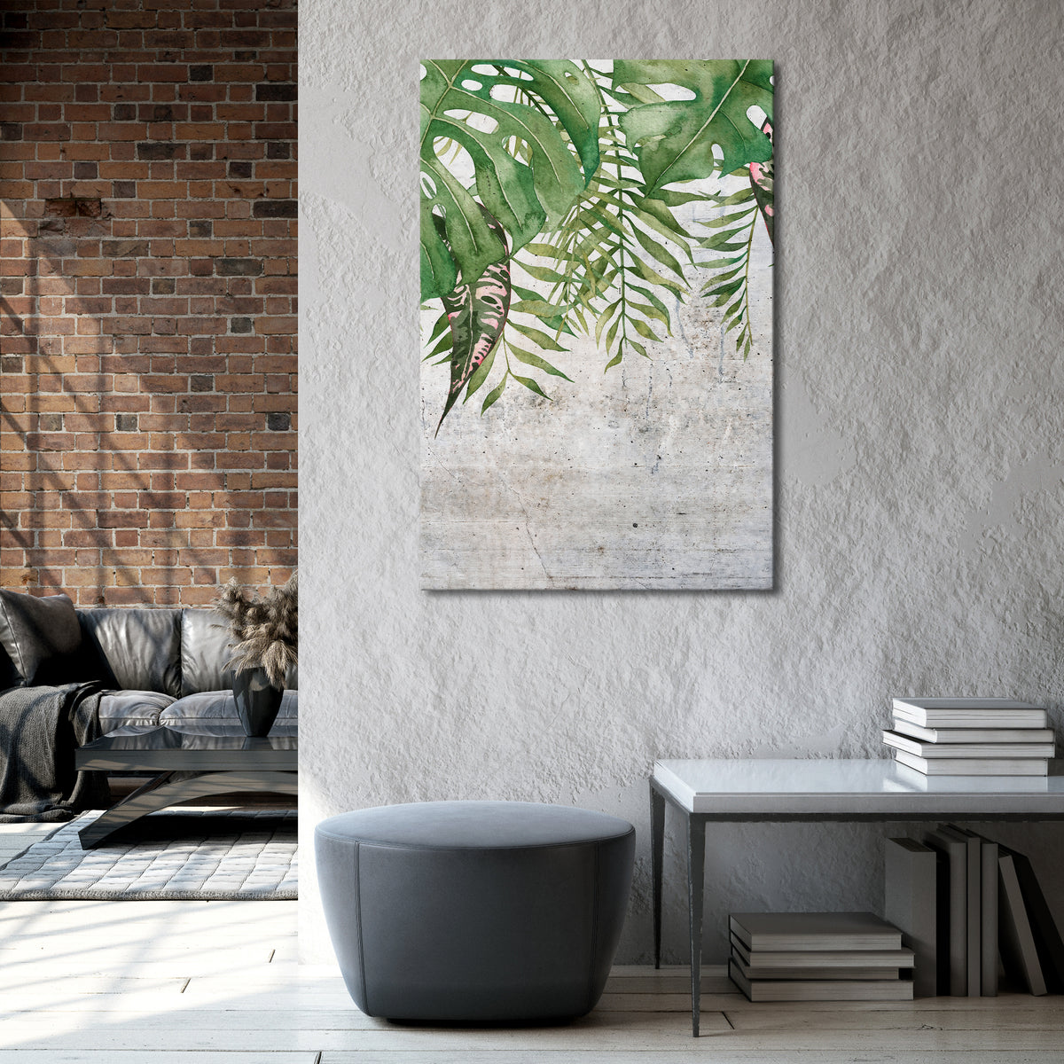 URBAN TROPICS Stampa su tela verticale