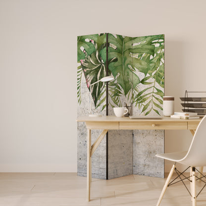 URBAN TROPICS Divisorio decorativo per ambienti a 3 pannelli