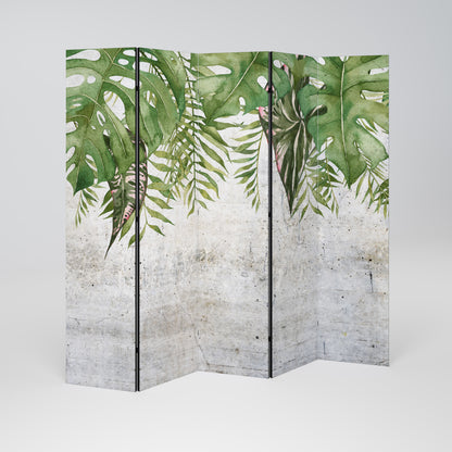 URBAN TROPICS Divisorio decorativo per ambienti a 5 pannelli