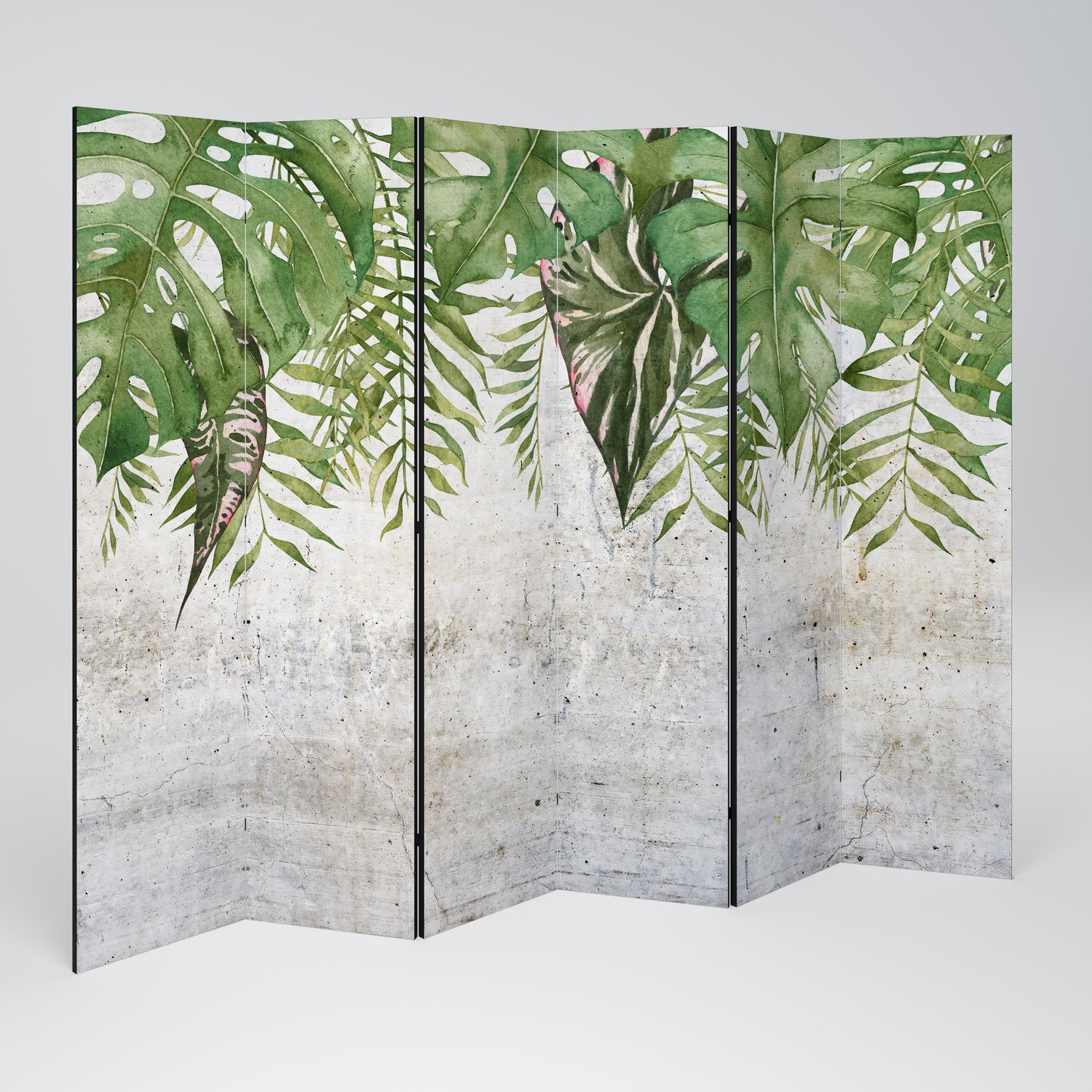 URBAN TROPICS Divisorio decorativo per ambienti a 6 pannelli