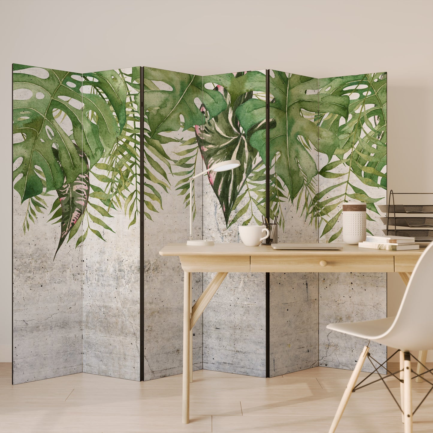 URBAN TROPICS Divisorio decorativo per ambienti a 6 pannelli