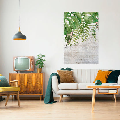 Poster verticale staccabile e attaccabile URBAN TROPICS