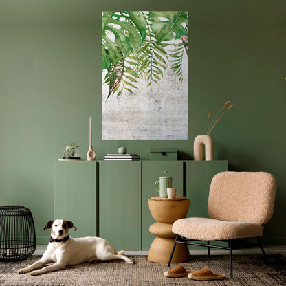 Poster verticale staccabile e attaccabile URBAN TROPICS