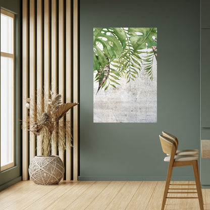 Poster verticale staccabile e attaccabile URBAN TROPICS