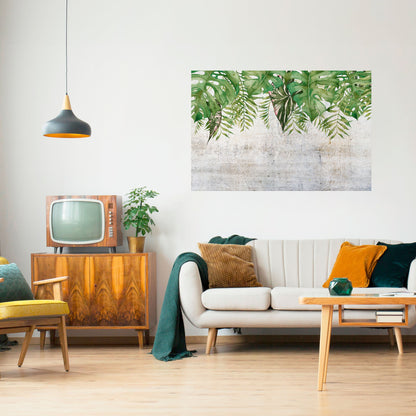 Poster orizzontale staccabile e attaccabile URBAN TROPICS