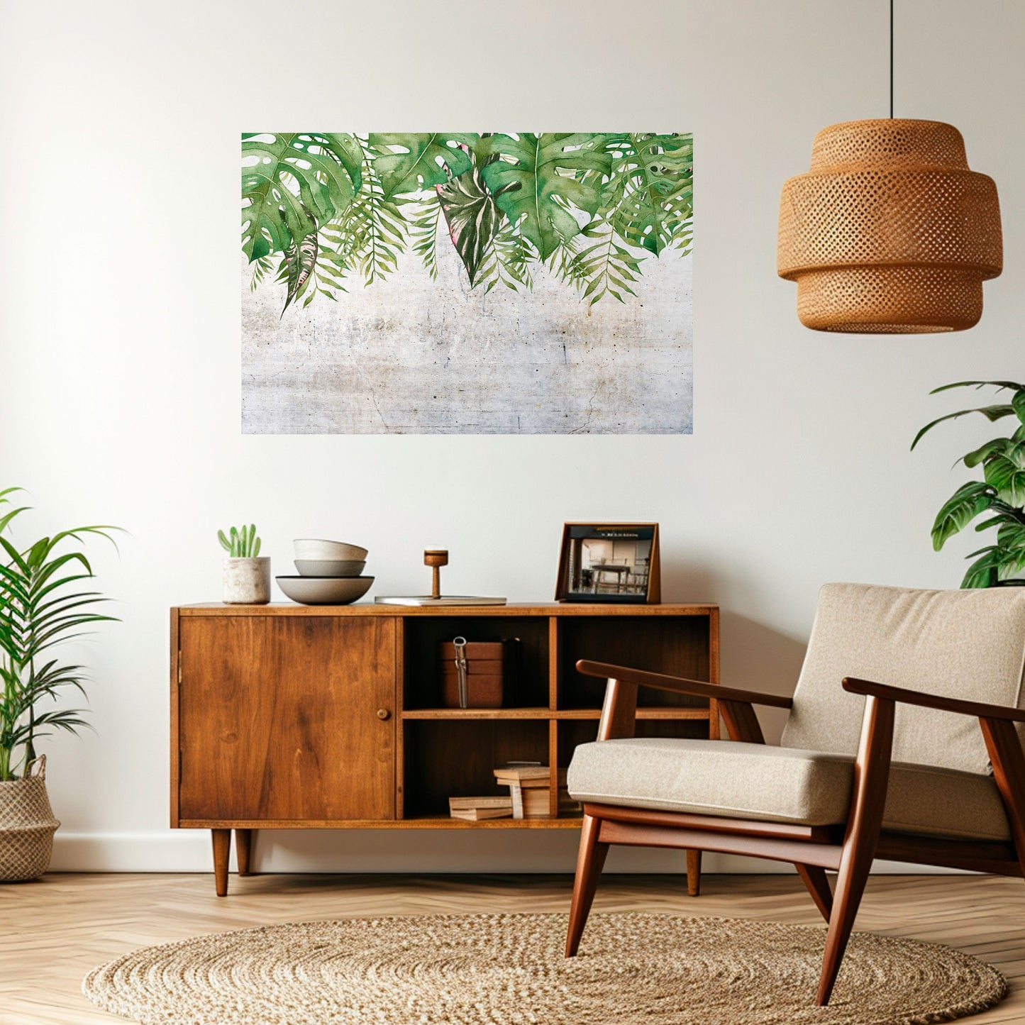 Poster orizzontale staccabile e attaccabile URBAN TROPICS