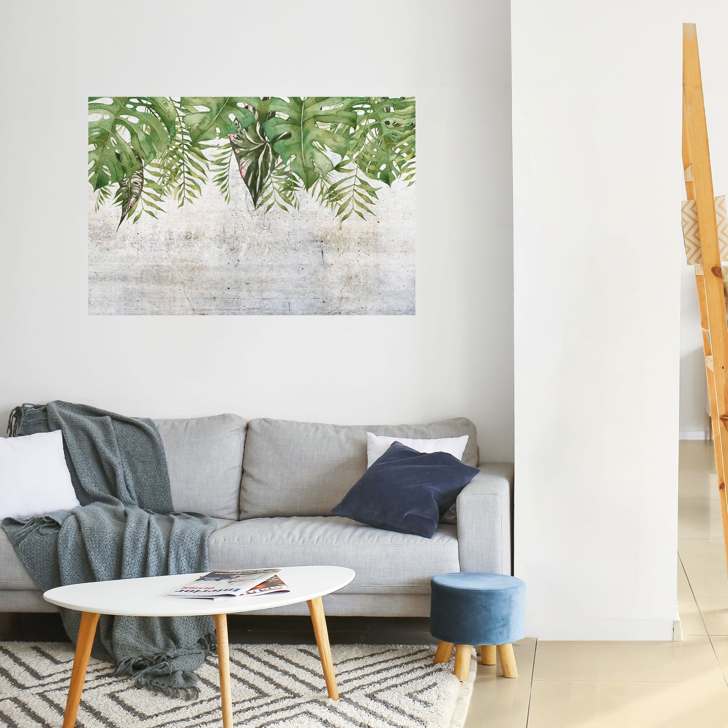 Poster orizzontale staccabile e attaccabile URBAN TROPICS