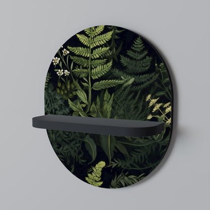 FOREST WONDERS Mensola ovale per opere d'arte in finitura nera