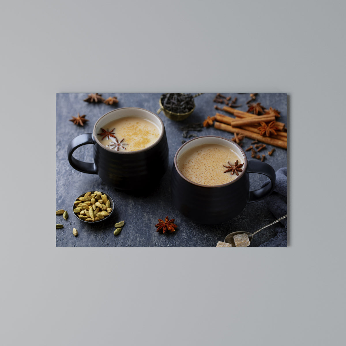 WARMTH IN A CUP Stampa su tela orizzontale