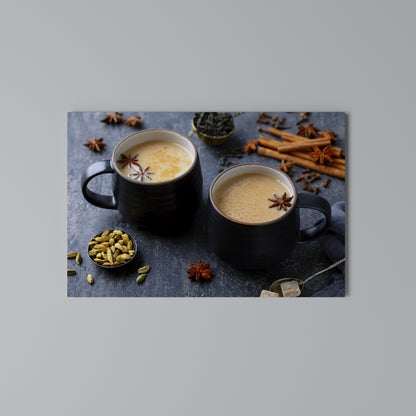 WARMTH IN A CUP Stampa su tela orizzontale