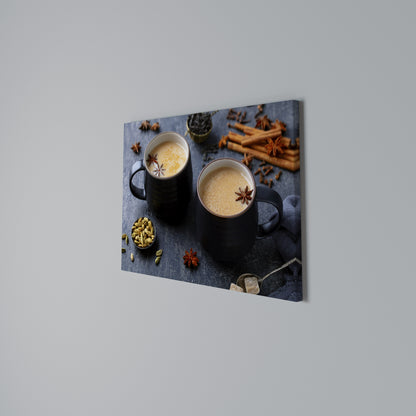 WARMTH IN A CUP Stampa su tela orizzontale