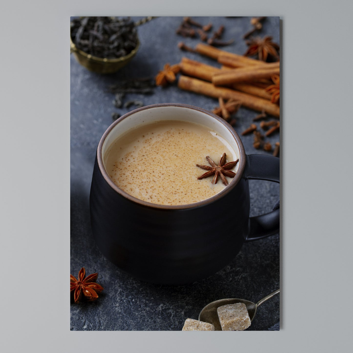 WARMTH IN A CUP Stampa su Tela Verticale