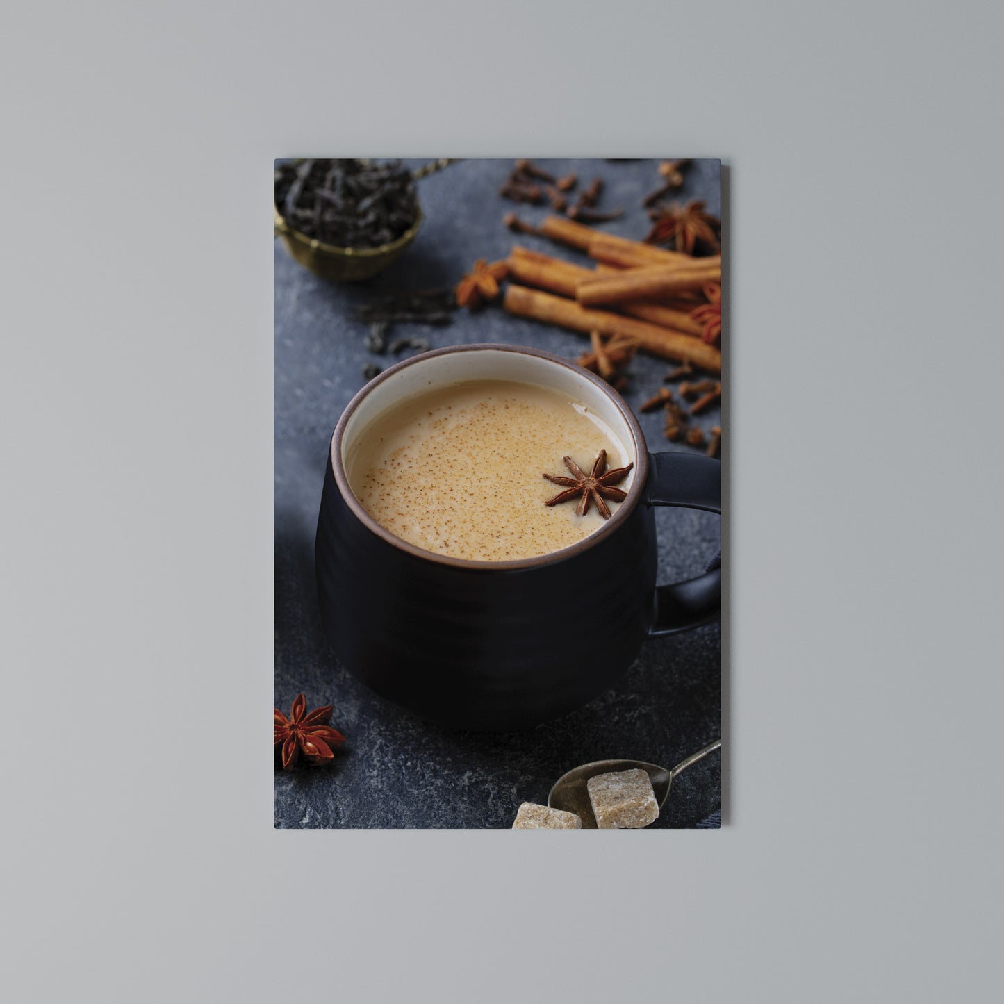 WARMTH IN A CUP Stampa su Tela Verticale