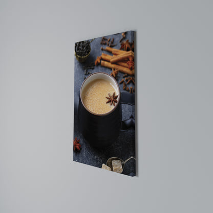 WARMTH IN A CUP Stampa su Tela Verticale