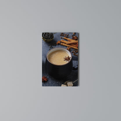 WARMTH IN A CUP Stampa su Tela Verticale