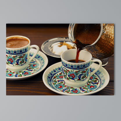 TRADITION IN A CUP Stampa su tela orizzontale