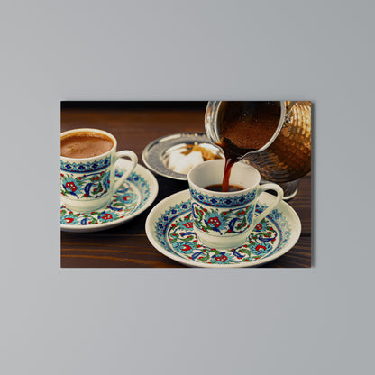 TRADITION IN A CUP Stampa su tela orizzontale