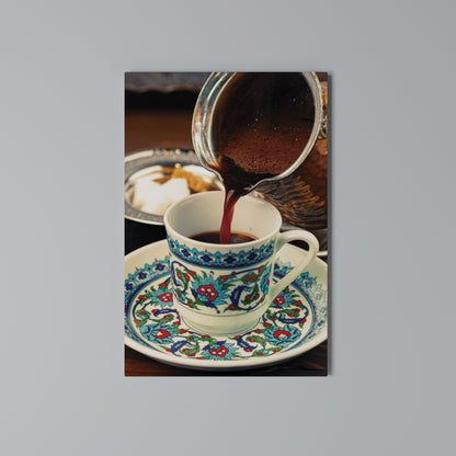 TRADITION IN A CUP Stampa su Tela Verticale