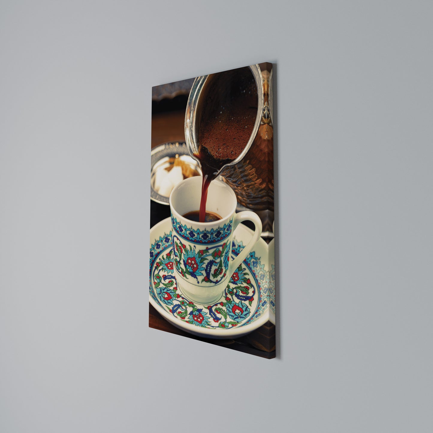 TRADITION IN A CUP Stampa su Tela Verticale