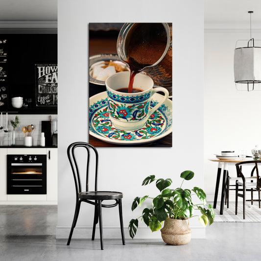 TRADITION IN A CUP Vertical Canvas Print
