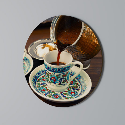 TRADITION IN A CUP Round Wall Art