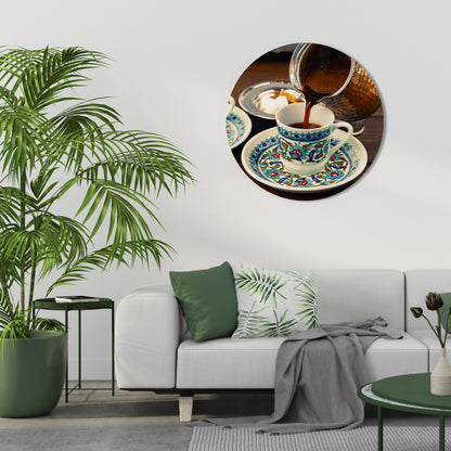 TRADITION IN A CUP Round Wall Art