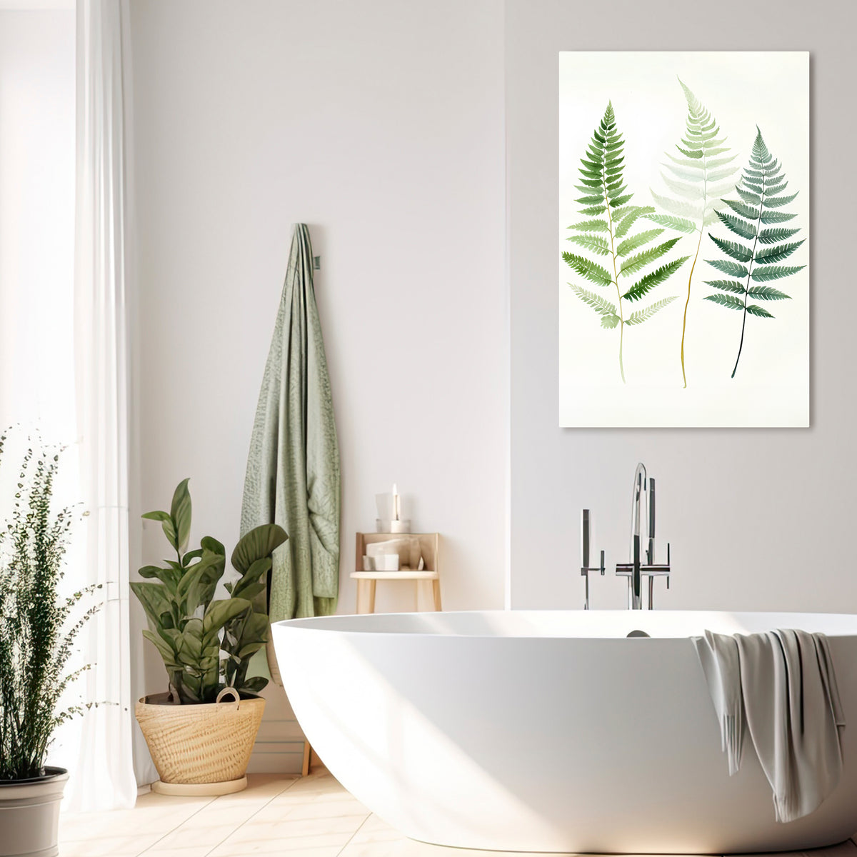 FERN MAJESTY Stampa su tela verticale