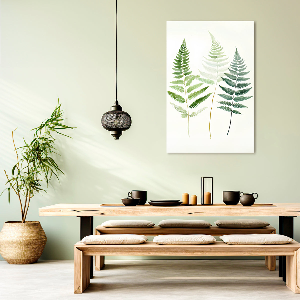 FERN MAJESTY Stampa su tela verticale