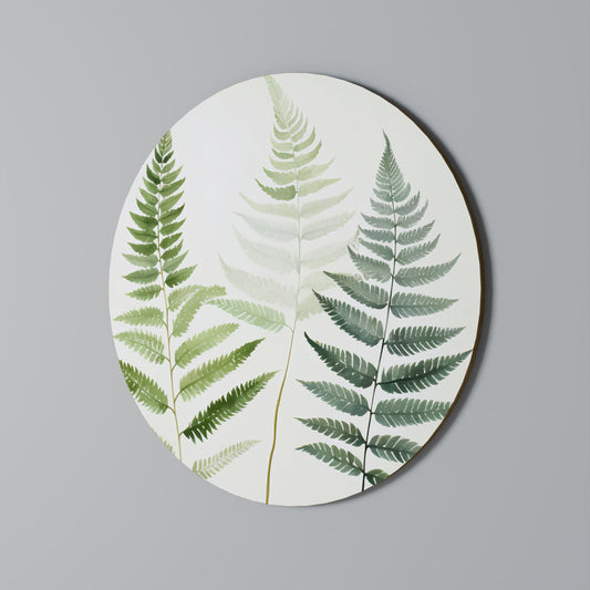 FERN MAJESTY Round Wall Art