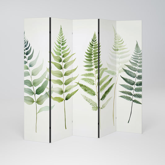 FERN MAJESTY - Divisorio decorativo per ambienti a 5 pannelli