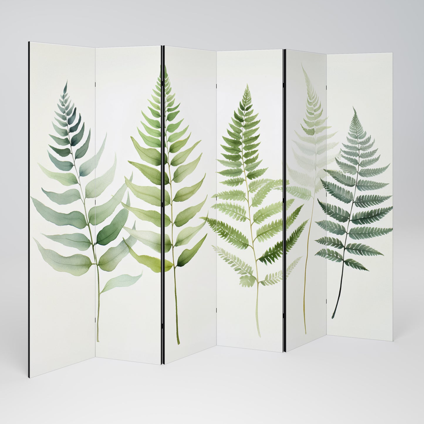 FERN MAJESTY - Divisorio decorativo per ambienti a 6 pannelli