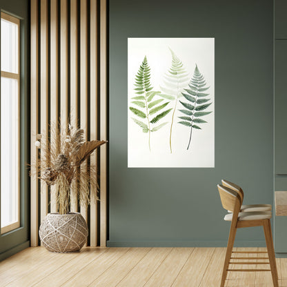Poster verticale staccabile e attaccabile FERN MAJESTY