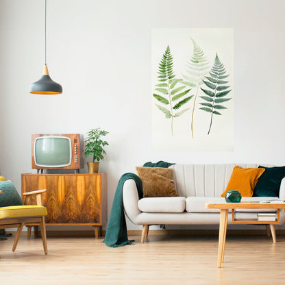 Poster verticale staccabile e attaccabile FERN MAJESTY