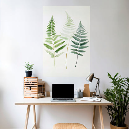 Poster verticale staccabile e attaccabile FERN MAJESTY