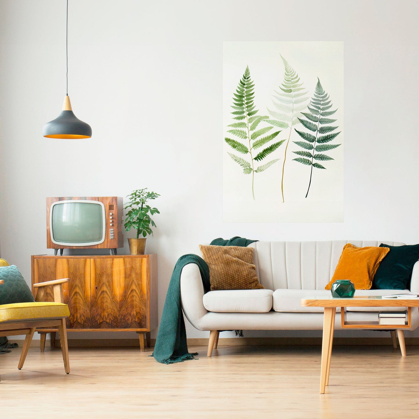 Poster verticale staccabile e attaccabile FERN MAJESTY