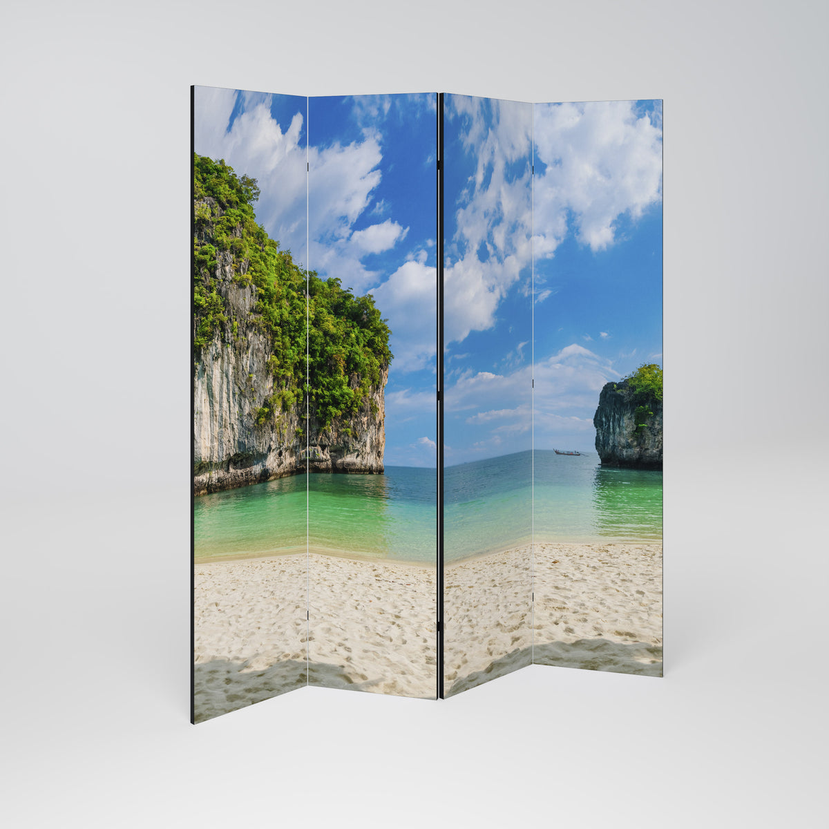 SUN-KISSED HAVEN Decorative 4-Panel Room Divider