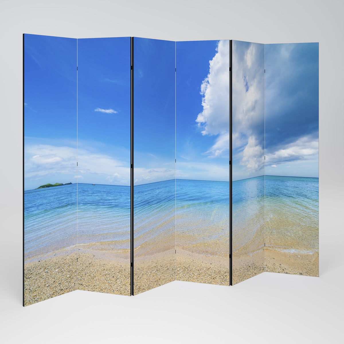 TIDES OF TIME Decorative 6-Panel Room Divider