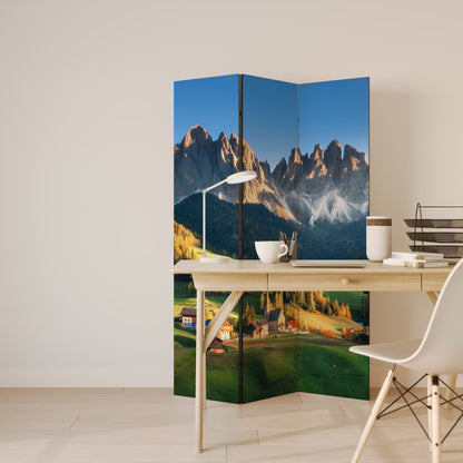 MOUNTAIN DREAMSCAPE - Divisorio decorativo per ambienti a 3 pannelli