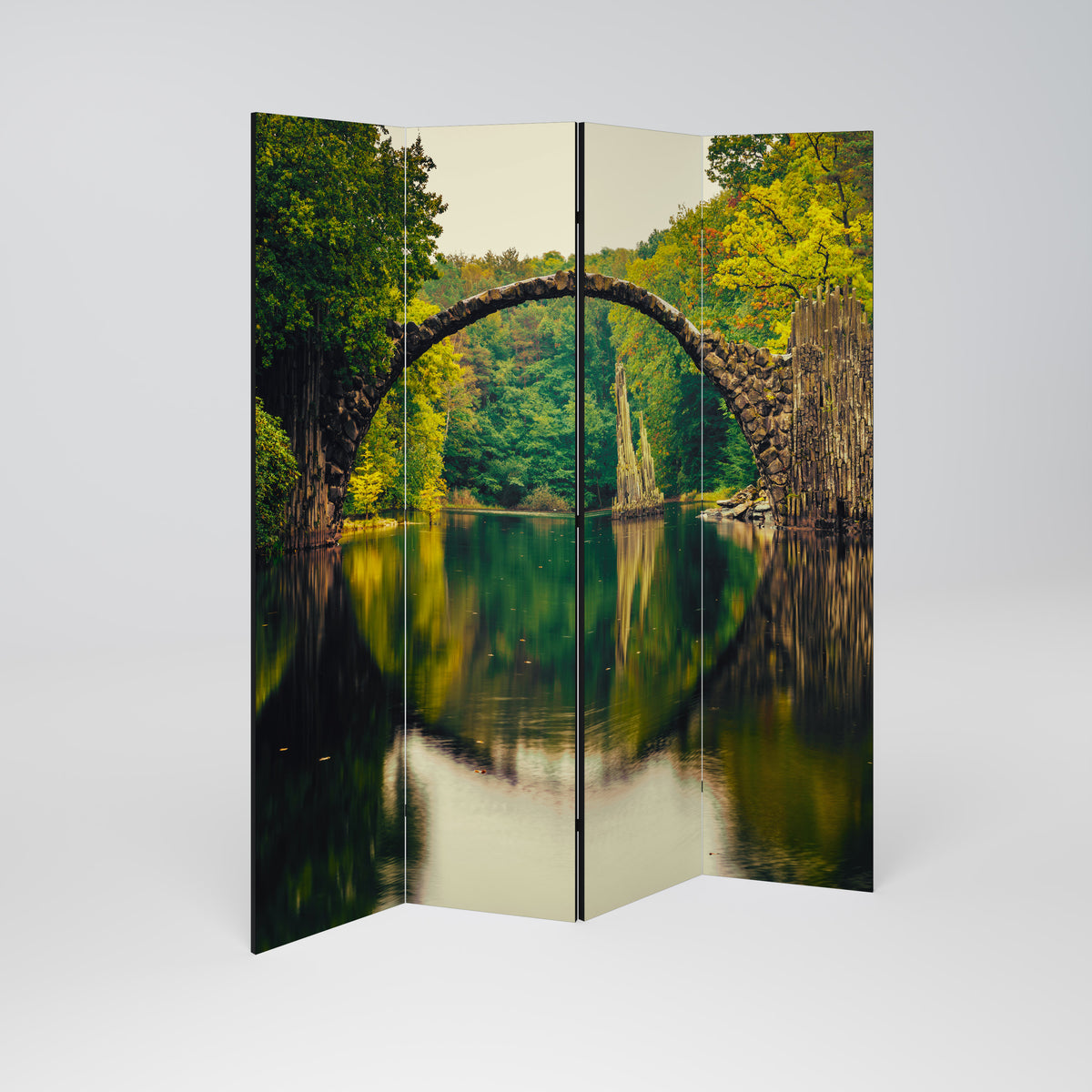 SERENE REFLECTIONS REALM Decorative 4-Panel Room Divider