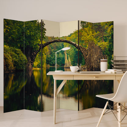 SERENE REFLECTIONS REALM Divisorio decorativo per ambienti a 6 pannelli