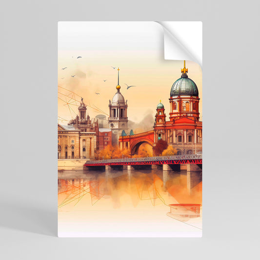 Poster verticale staccabile e attaccabile BERLIN SPIRIT