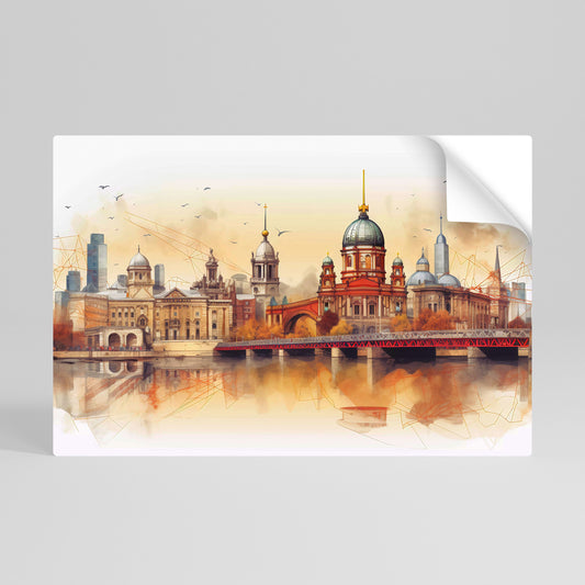 Poster orizzontale staccabile e attaccabile BERLIN SPIRIT
