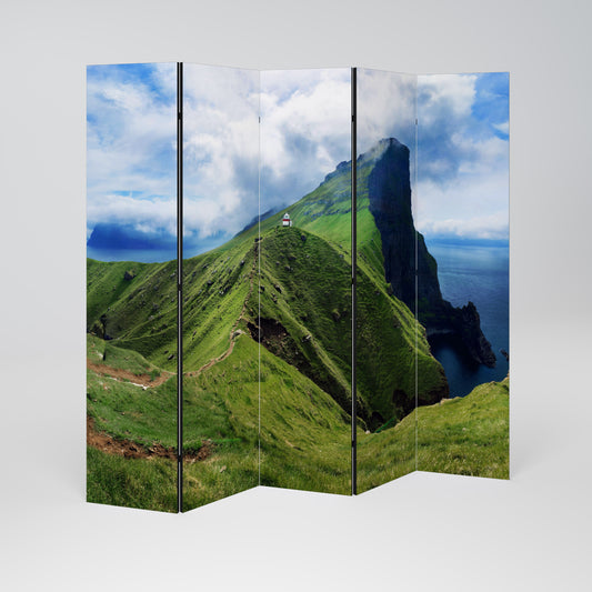 CLIFFS OF TRANQUILITY - Divisorio decorativo per ambienti a 5 pannelli