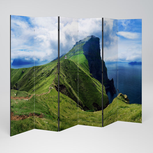 CLIFFS OF TRANQUILITY - Divisorio decorativo per ambienti a 6 pannelli