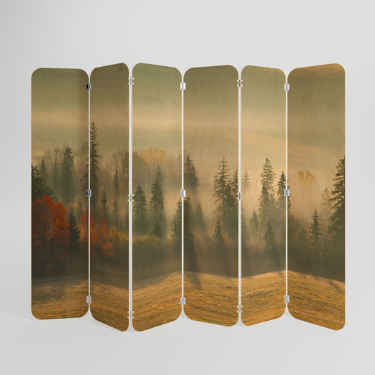 DIVISORE PER LOCALI IN COMPENSATO A 6 PANNELLI GILDING HOURS