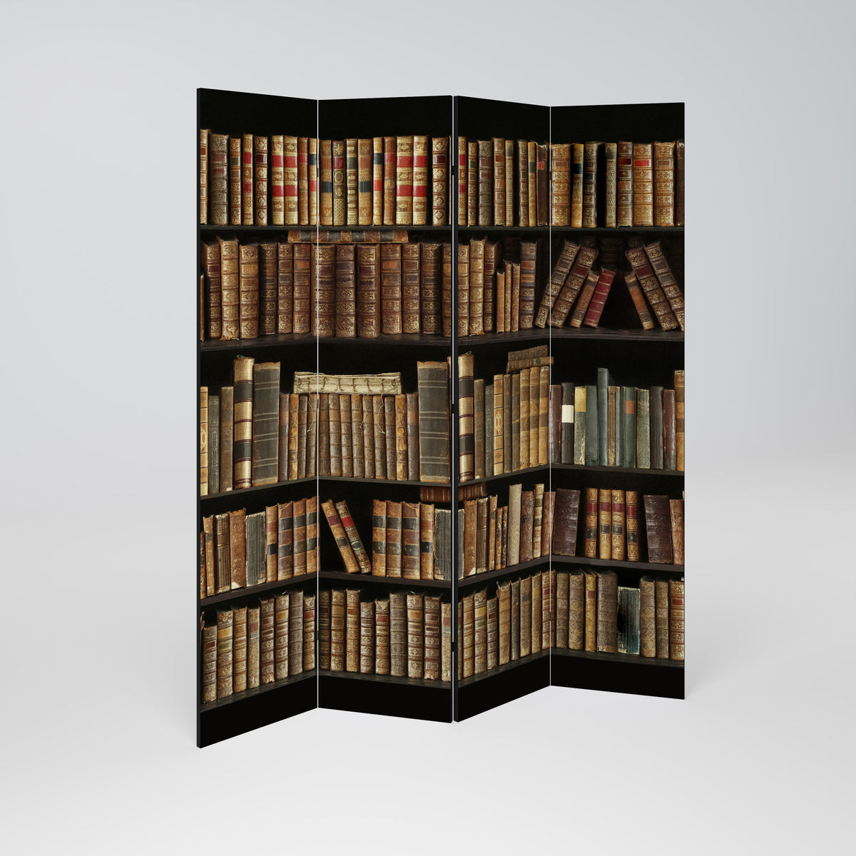 SHELVES OF TIME Paravento Decorativo a 4 Pannelli